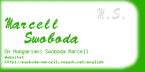 marcell swoboda business card